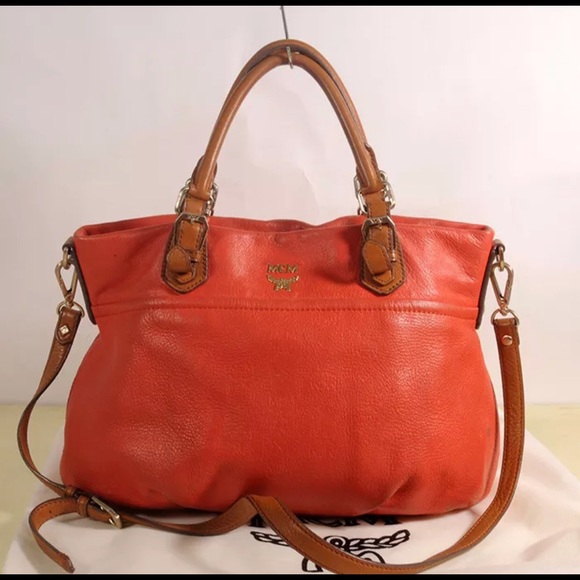 authentic MCM Leather Crossbody Bag - Picture 1 of 8